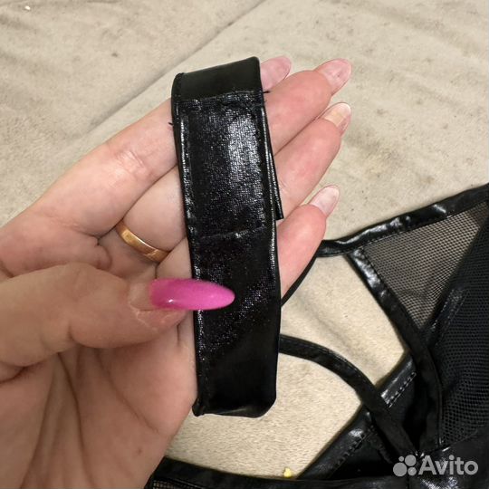 Женский боди под латекс - костюм для игр