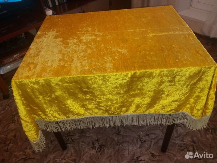 Плюшевая скатерть СССР