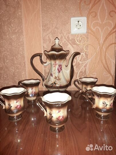 Кофейный набор, фарфоровый