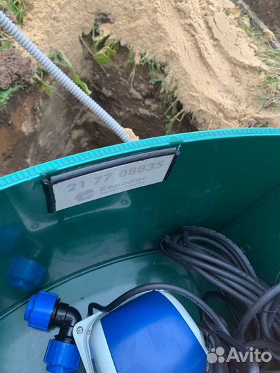 Монтаж очистной станции (септика) + гарантия 10 ле