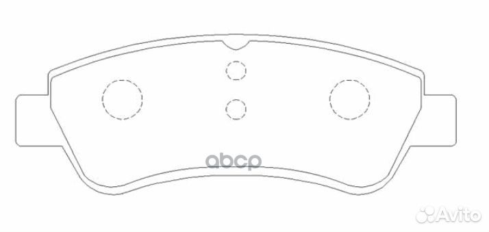 Колодки тормозные дисковые передние GK0863 CTR