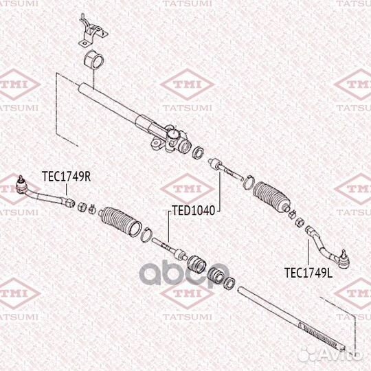 Наконечник рулевой тяги R TEC1749R tatsumi