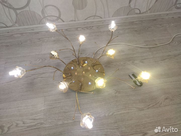 Люстра потолочная светодиодная с пультом