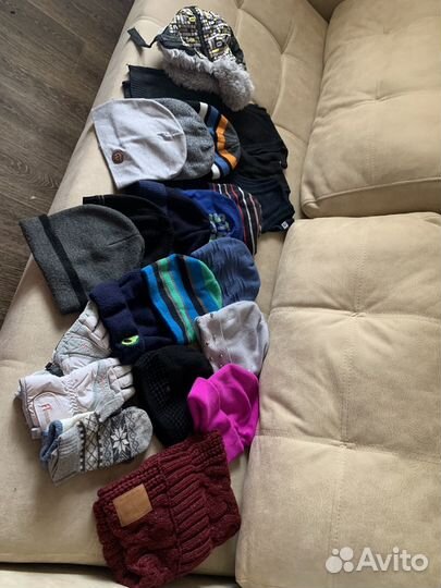 Шапки разных размеров б/у