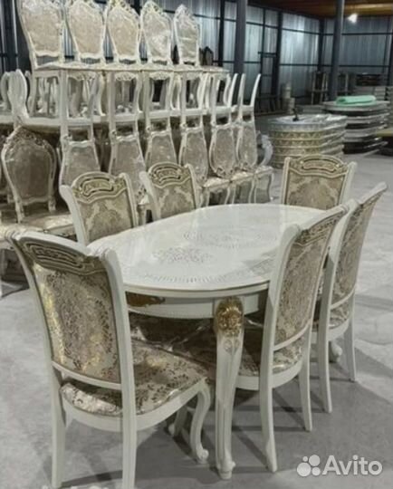 Обеденная группа стол и стулья премиум качества