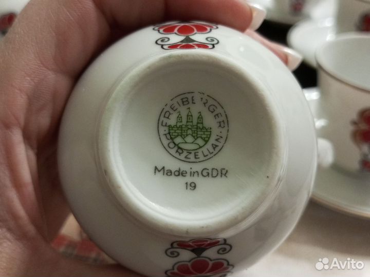Сервиз кофейный GDR Фрайбергер Freiberger оригинал