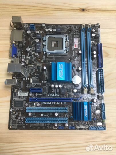 Материнская плата 775 asus P5G41T-M LE без планки