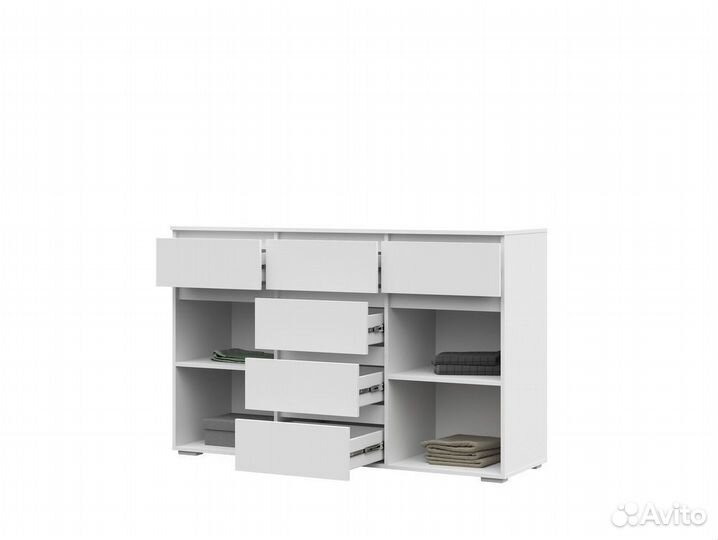 Комод 6 ящиков 2 створки Хелен Км05