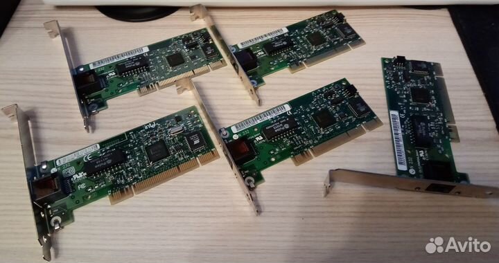Сетевые карты PCI 100/1000 мбит/c (15 штук)
