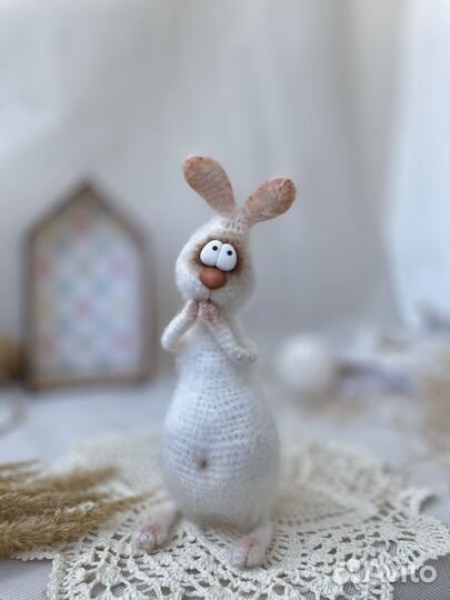 Вязаный зайчик