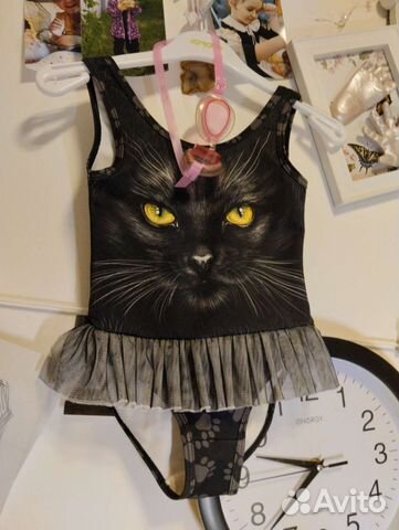 Купальник слитный для девочки 110 +очки