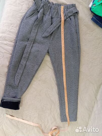 Флисовый брючки и джинсы 116 девочке