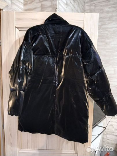 Куртка зимняя оверсайз черная женская