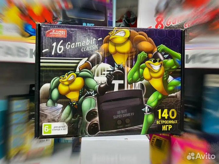 Приставка Sega 16 bit super drive 140 игр