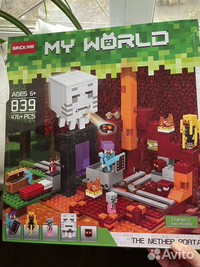 Конструктор аналог lego майнкрафт