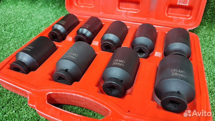 Набор ударных головок 9 предметов 1/2