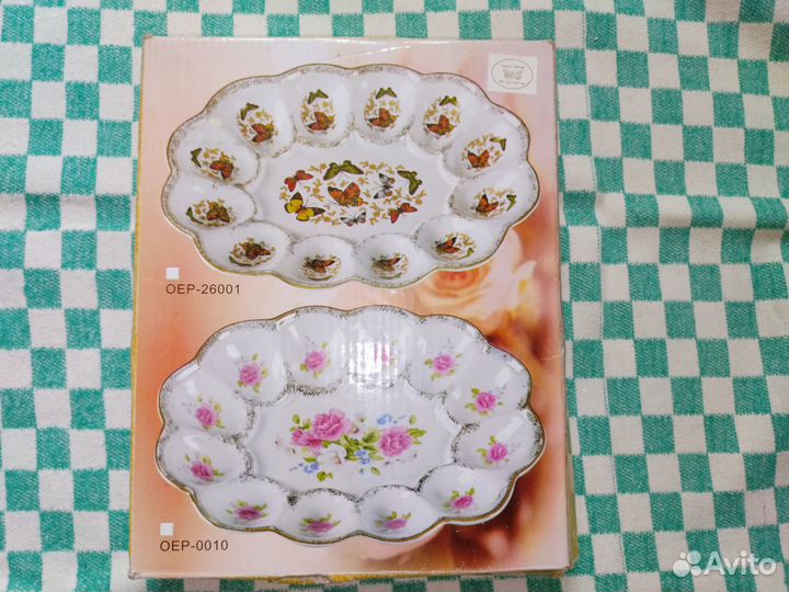 Фарфоровое блюдо для яиц