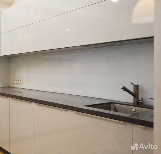 Кухонный фартук из закалённого стекла