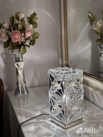 Лампа настольная СССР хрусталь