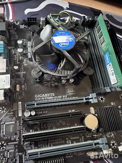 Комлект i3 6100+ материнская плата h110