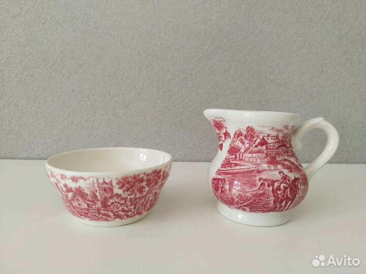 Сливочник и сахарница.Английский фарфор