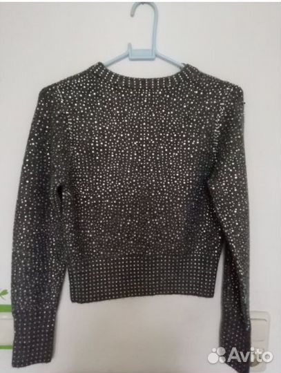Свитер со стразами Zara