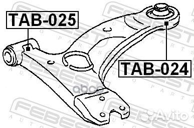 Сайлентблок задний переднего рычага TAB024 Febest