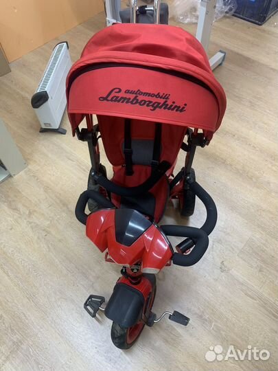 Детский трехколесный велосипед lamborghini