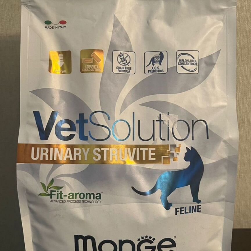 Корм для кошек monge vet solutions urinary