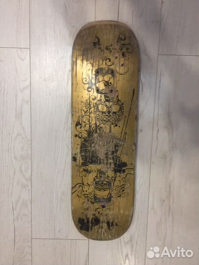 Скейтборд (дека) Oxelo mini gold