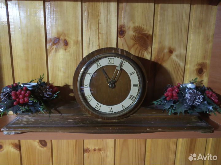 Настольные часы каминные механические СССР