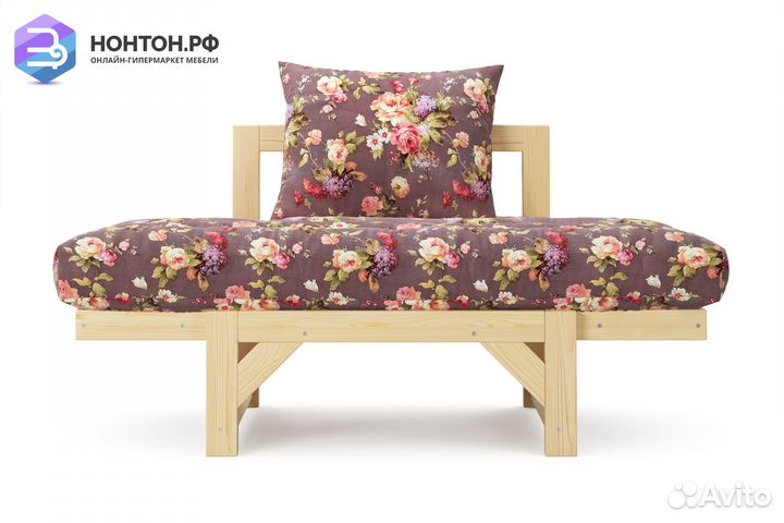 Кресло Амбер бордовое