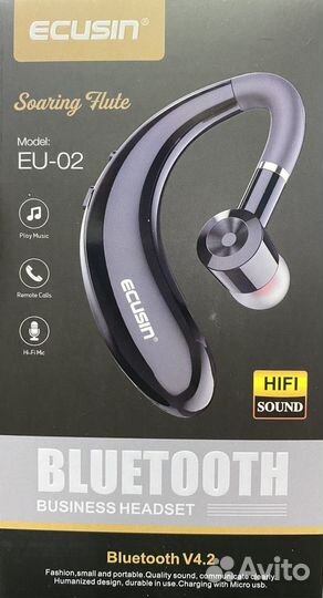 Bluetooth Гарнитура Наушник Беспроводная Ecusin EU