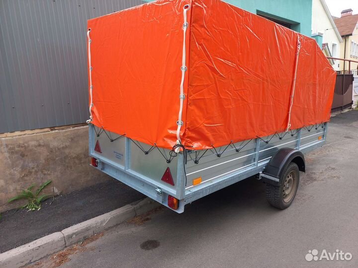 Прицеп 3,5х1,5 оцинкованный с тентом