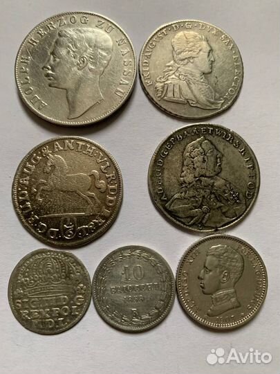Монеты серебро
