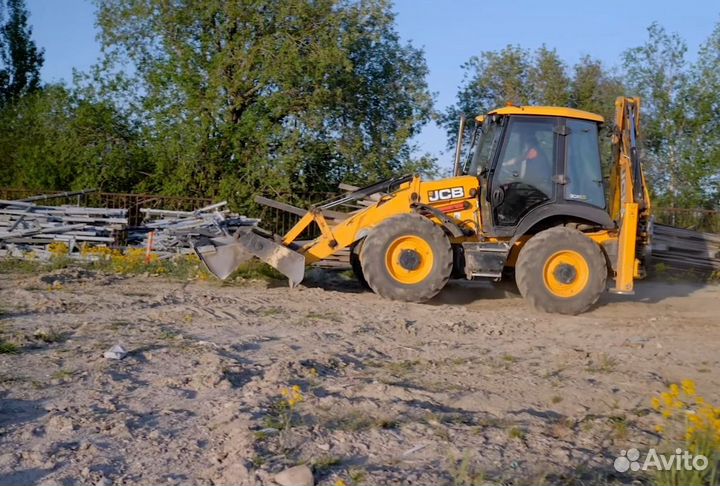 Аренда экскаватора погрузчика jcb