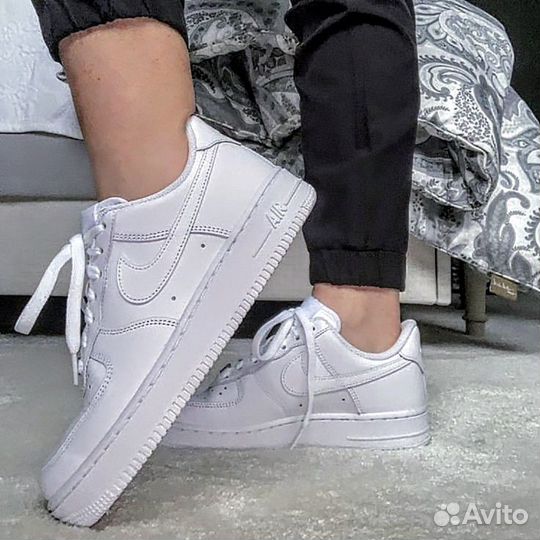 Кроссовки Nike Force White Triple Original из Кожи