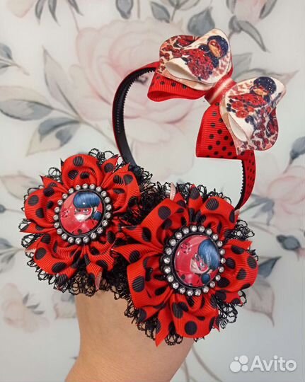 Резинки для волос, Леди баг