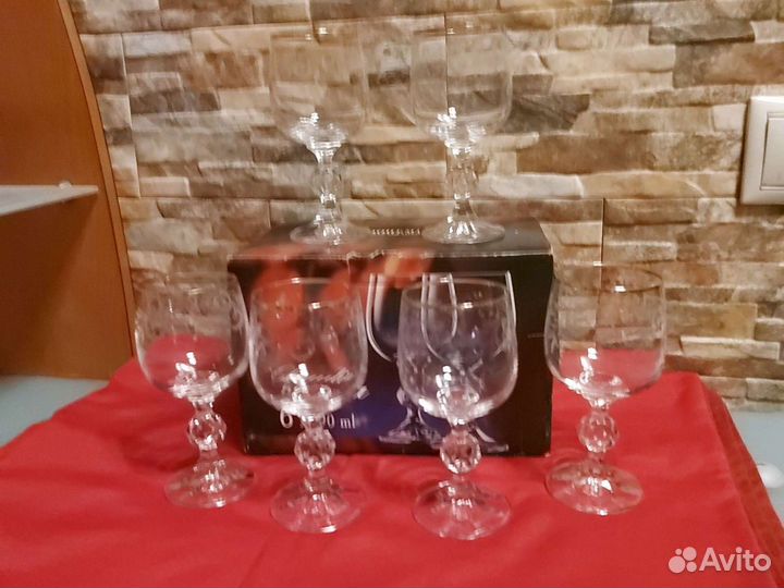 Бокалы для вина 190 мл Богемия