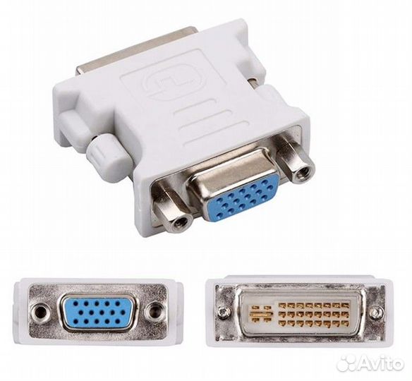 Переходник DVI-I (24+5) M-VGA 15F