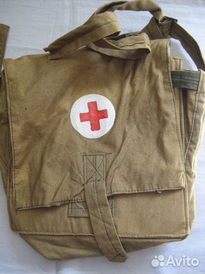 Санитарная медицинская сумка военная СССР
