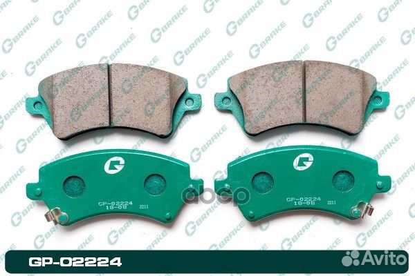 Колодки тормозные GP02224 gbrake