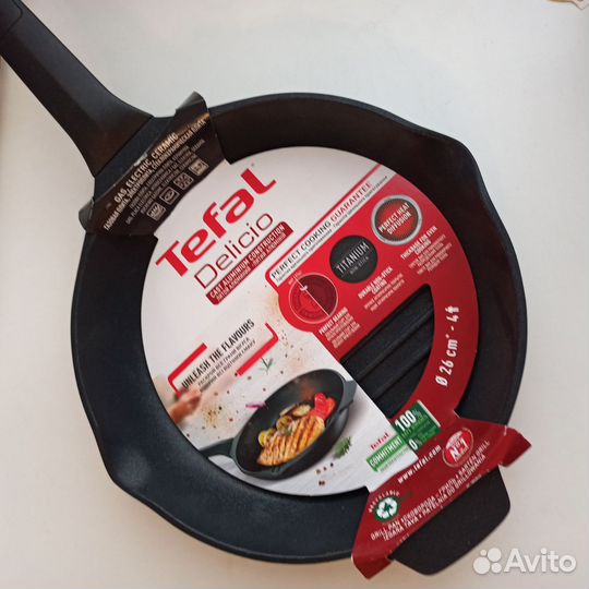 Сковорода-гриль tefal delicio