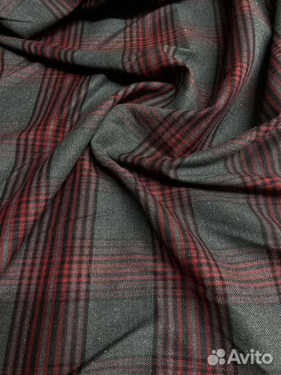 Ткань костюмная клетчатая