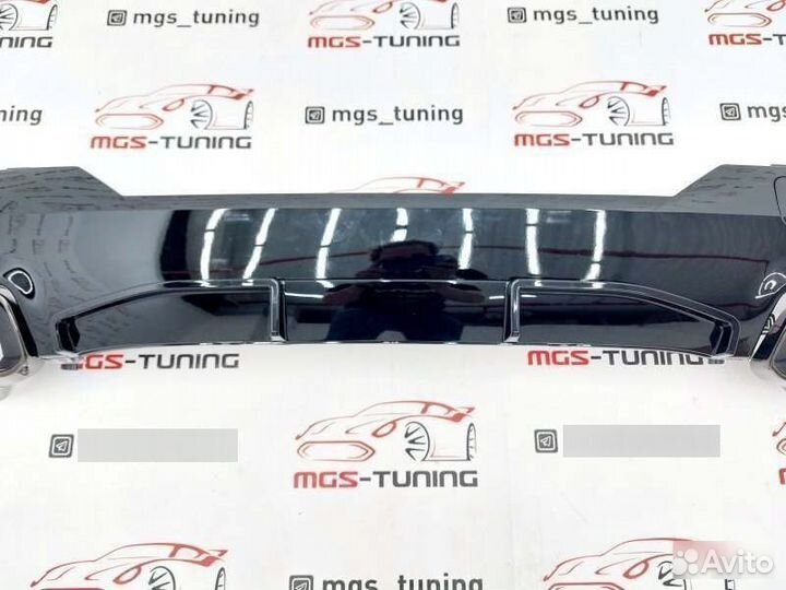 Диффузор Competition BMW 4 G22+ насадки 440 черные