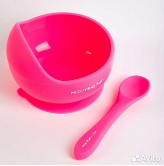 Набор детской силиконовой посуды