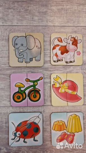 Пазлы деревянные для малышей