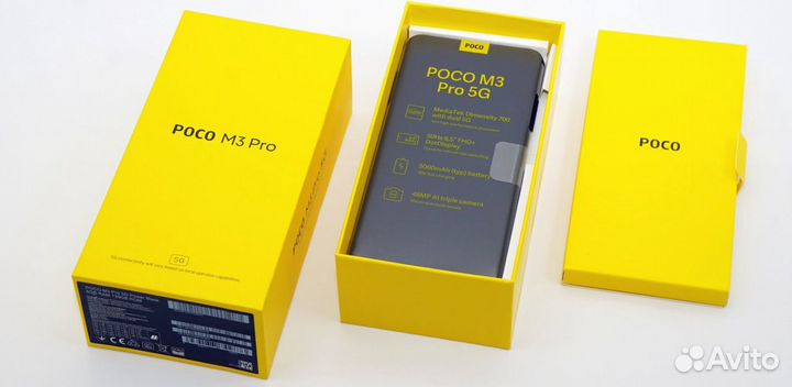 Xiaomi Poco M3 Pro 5G, 6/128, желтый новый