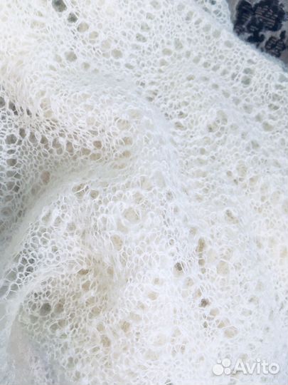 Пуховый платок паутинка