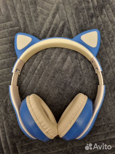 Наушники беспроводные с ушками кота